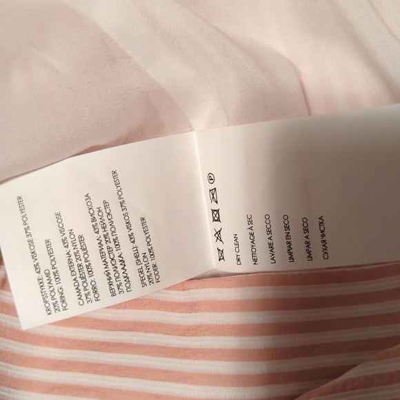 Club Monaco - Pink & White Striped High Waisted Flared “Bryanna” Pants Sz 12. - Picture 11 of 13